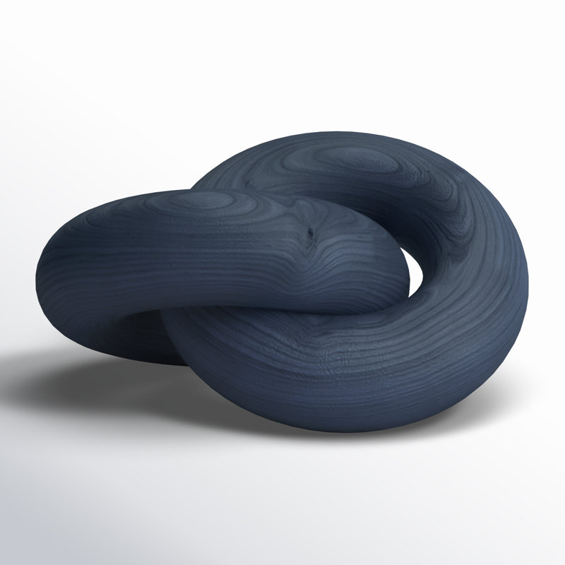 Dinara Chain Link Decor Sculpture, Blue