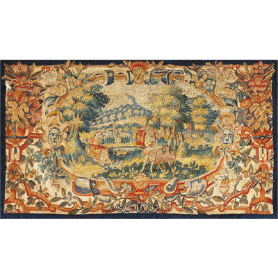 Tapis antique tapisserie flamande