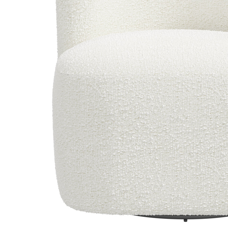 Chaise longue pivotante l 28 po Mariza, Boucle neige classique