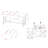 Ashiya 60"W Lift Top Desk-450031742