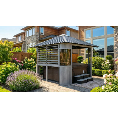 Serre L 9,5 pi. D Pavillon de jardin en composite Ultrawood