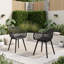 Ensemble de chaises de jardin à motif de losanges