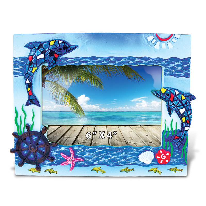 Cadre photo en mosaïque dauphins Violetta