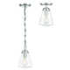 Blair Single Light Glass Dimmable Pendant