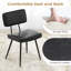 Kapp 50cm H Upholstered Metal Side Chair in Black