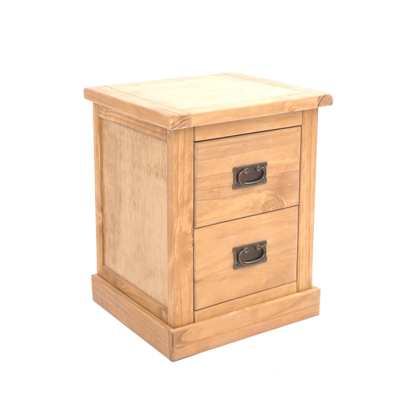Nagle 45cm W Plywood / Laminate Board Bedside Table, Squared
