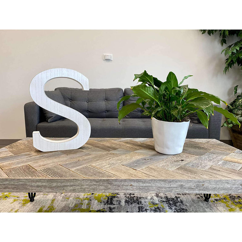 Text & Numbers Letter Block