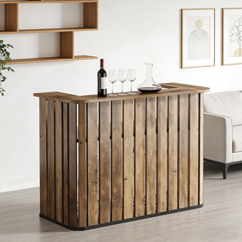 Table de bar à liqueur de style naturel, unité de bar (table seulement)