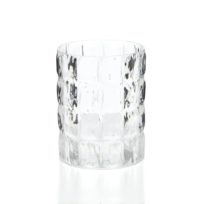 Vase matelassé, Cristal transparent