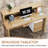 Crystle Rectangle Manufactured Wood Reception Desk-2076066367