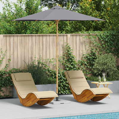 Market Parasol with Pulley Lift
