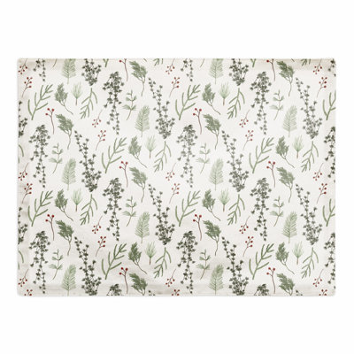 Imagean Cotton Floral Rectangle Placemat