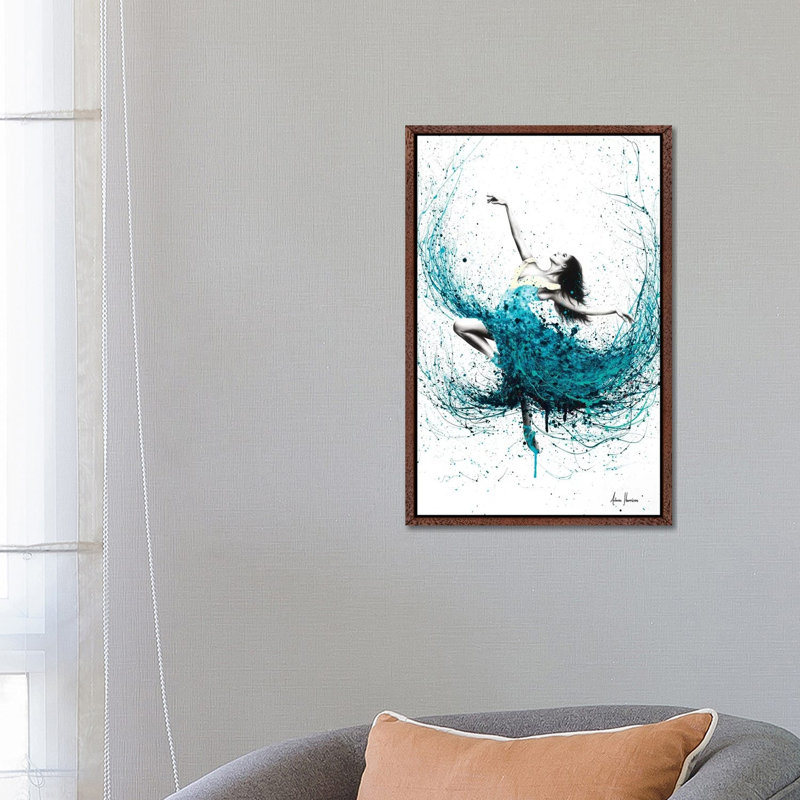 Print on Canvas, 152.5cm H x 101.5cm W x 3.81cm D, Brown Floater Framed