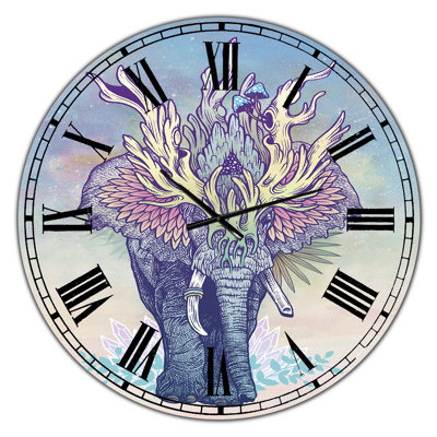 Spirit Elephant - Large Modern Wall Clock