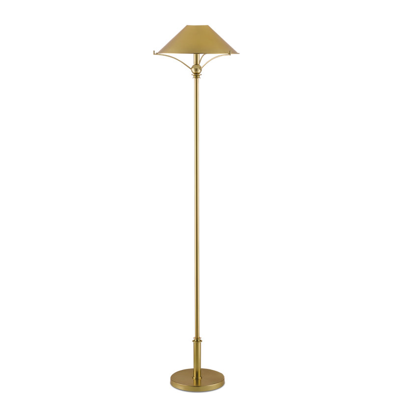 Maarla 58.75'' Traditional Floor Lamp, Polished Brass, Polished Brass