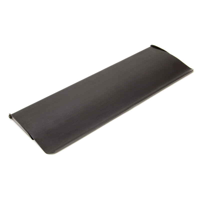 Letter Plate Covers Brass Mail Slot, Aged Bronze, 13cm H x 35.4cm W x 1.2cm D