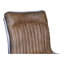 Ensemble de deux chaises d'appoint en cuir brun et noir