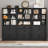 71.4" Tall Modern Bookcase with Doors, 6 Tier Floor Standing Bookshelf with Vintage Handles for Home Office, Living Room -1354462726