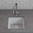 15-Inch Platinum Quartz Composite Drop-In Undermount Single Bowl  Kitchen/Bar Sink-101021193