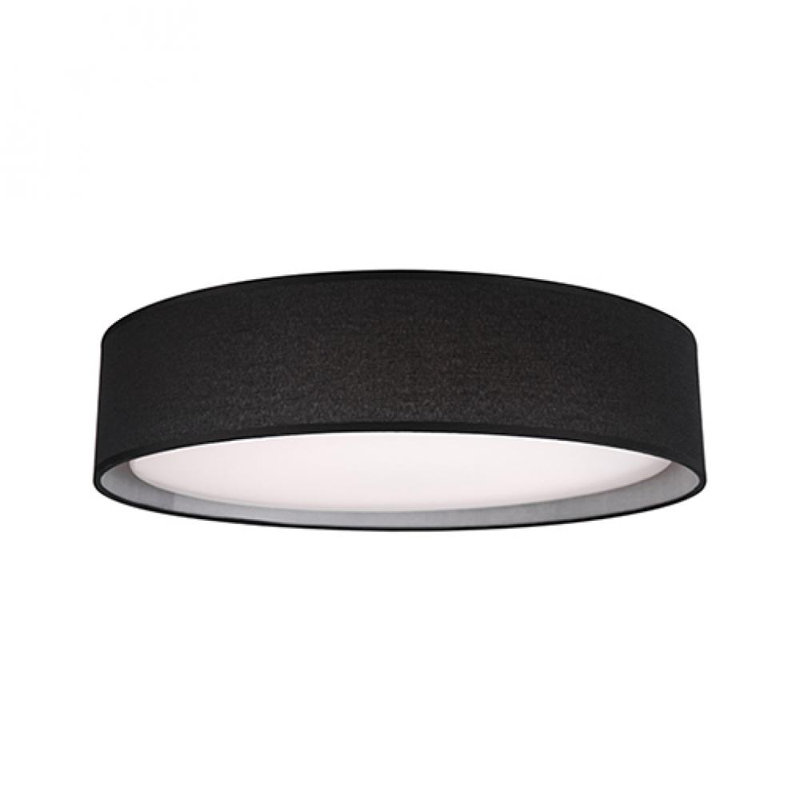 Dalton 1 - Light 20'' LED Flush Mount, Black, Black