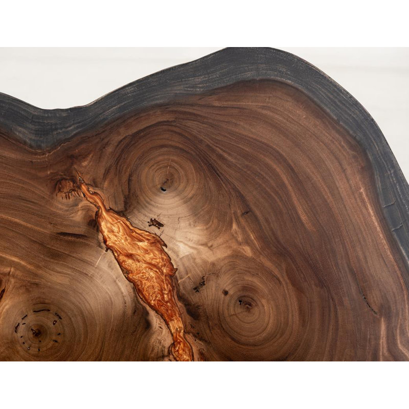 Parota Epoxy Live Edge Cocktail Table