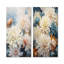 «White Mums In Blue Dream», ensemble de 2 reproductions d'art sur toile-102584873-102584876