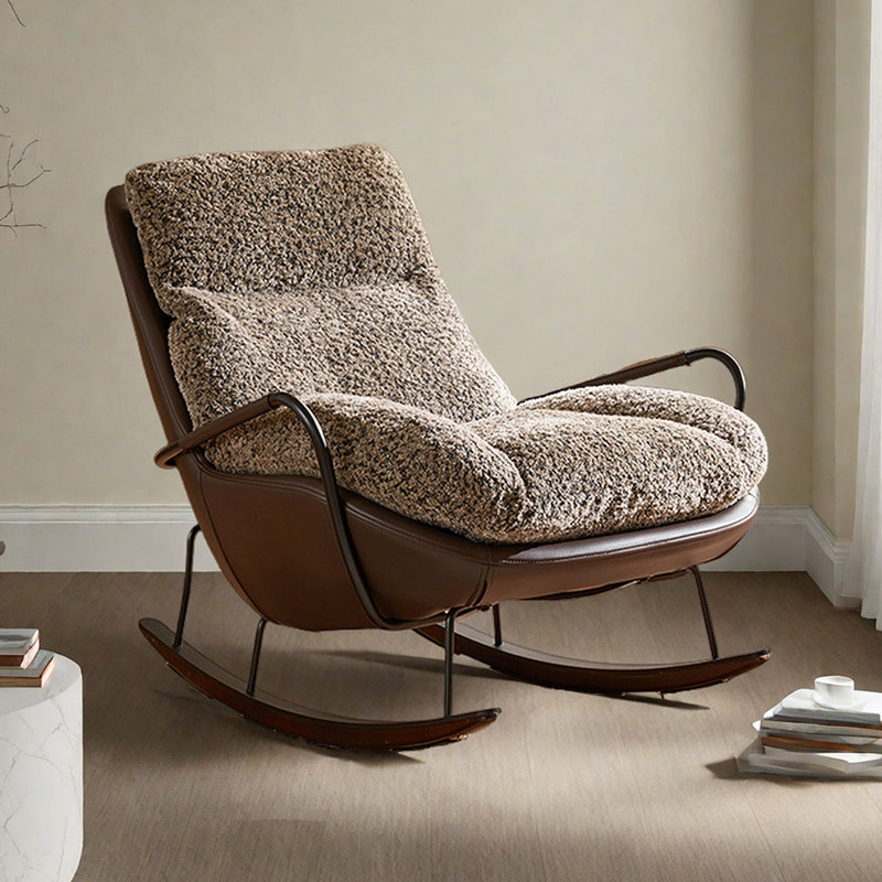 Chaise berçante ergonomique pour salon simple