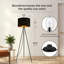 Lampe sur pied traditionnelle 59,02 po Hughy