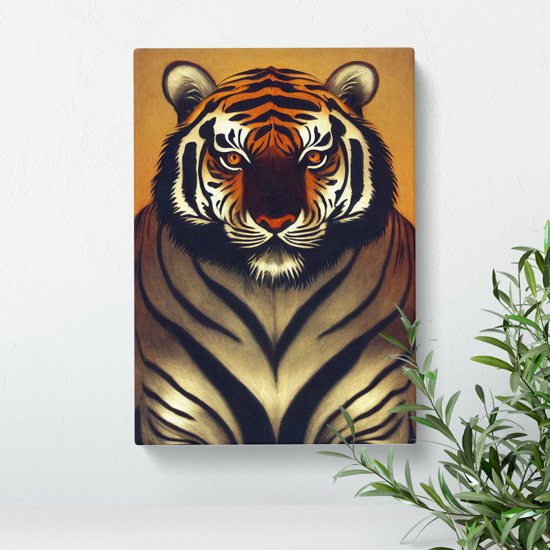 Focused Tiger - Wrapped Canvas, 50cm H x 35cm W x 3cm D