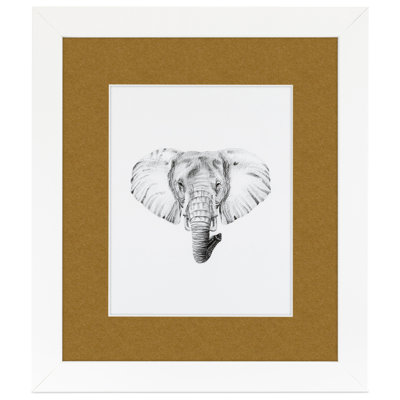 Wood Matte Picture Frame with Mat