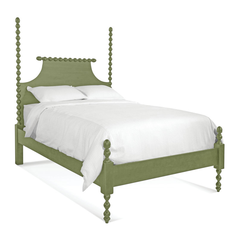 Mary Spindle Four Post Bed, Queen, Willow