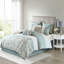 Ensemble d'édredon 8 pièces pour très grand lit - Collection de taies décoratives européennes et de teintes brunes style transitionnel jaune, gris, taupe-121259688-121259690