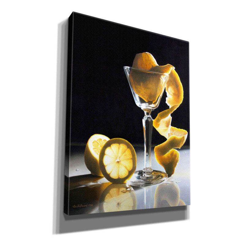 Jeramyah Twist Lemon par Cecile Baird, H 16 po x l 12 po x P 0,75 po