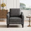 Fauteuil large en similicuir rembourré-230165342
