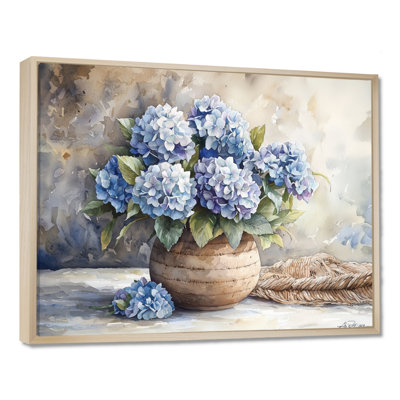 Hydrangeas In A Dreamy Setting I - Hydrangea Framed Wall Art
