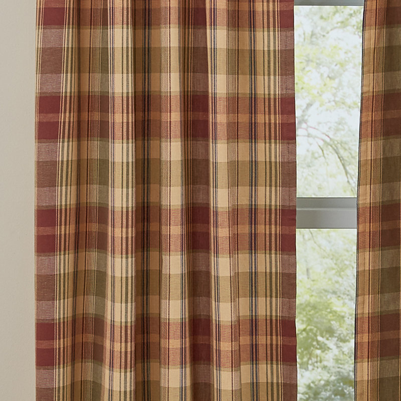 Codie-James Cotton Room Darkening Curtain Pair, 36" W x 63" L