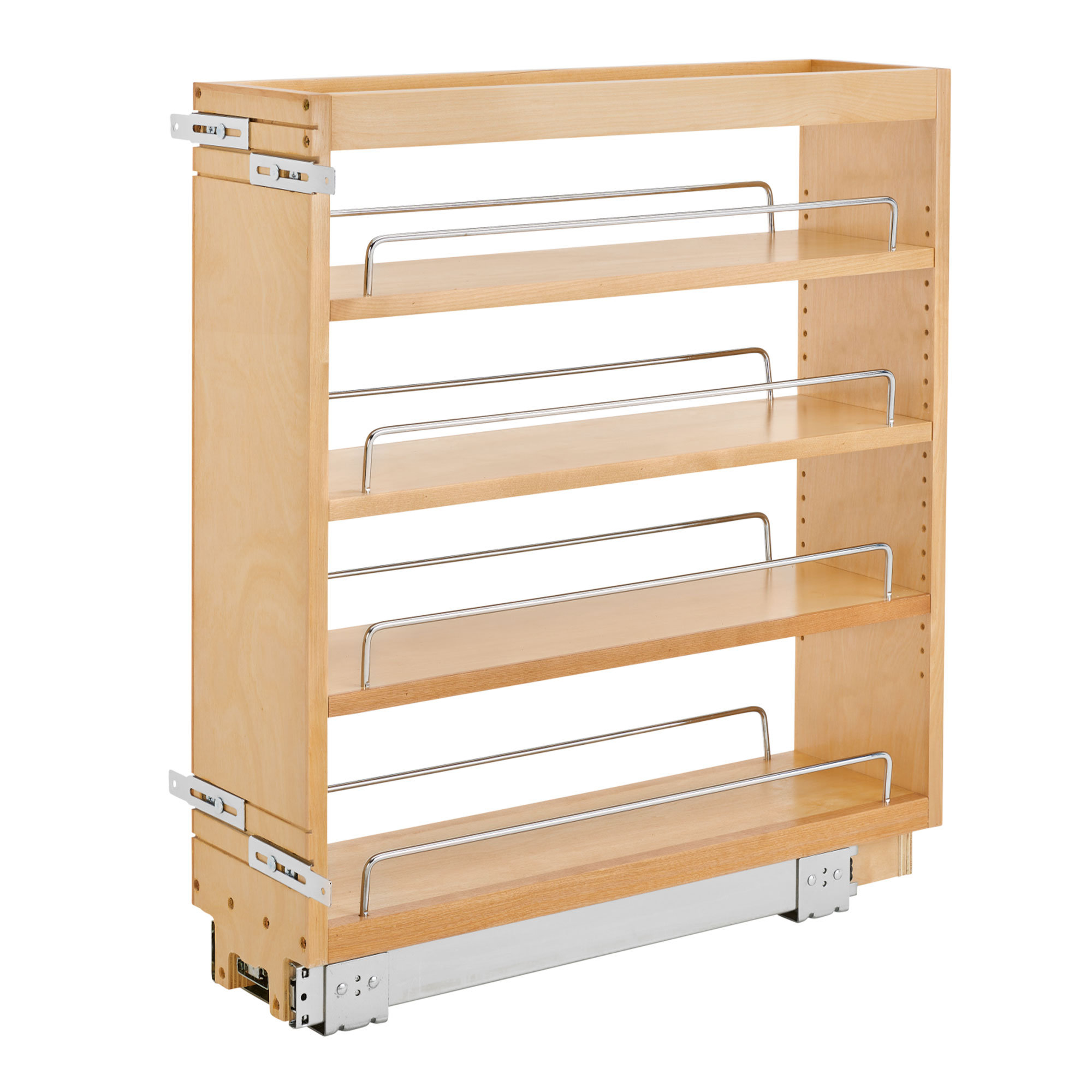 11.5 in. 2-Tier Pull-Out Wood Cabinet Organizer