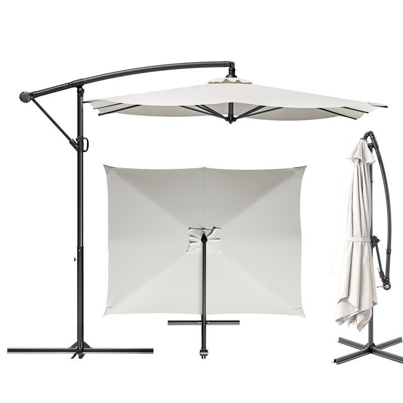 Parasol en porte-à-faux, Blanc