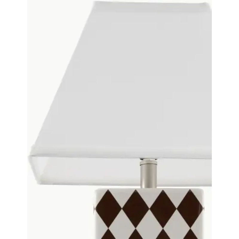 Lampe de table Verrett, Brown, Blanc