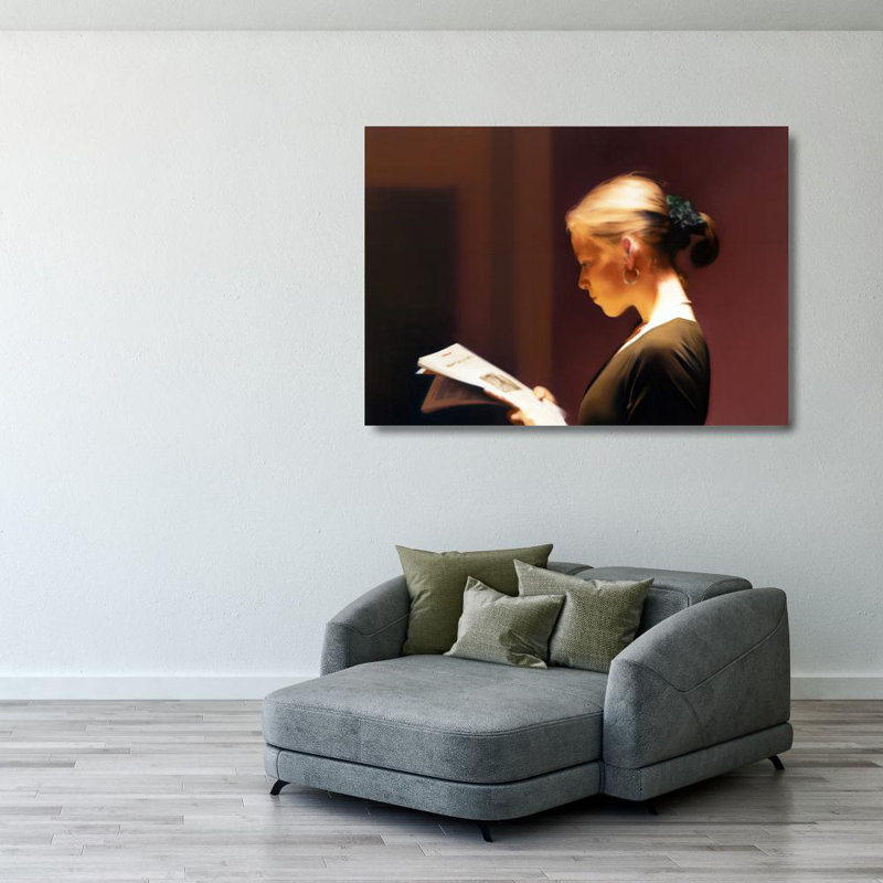 Reader, 28" H x 40" W