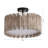 Hardwick 3 - Light 15.5'' Shaded Drum Semi Flush Mount