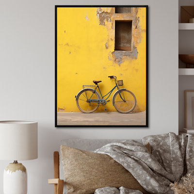 «Lemon Leisure Bicycle I», reproduction d'art sur toile