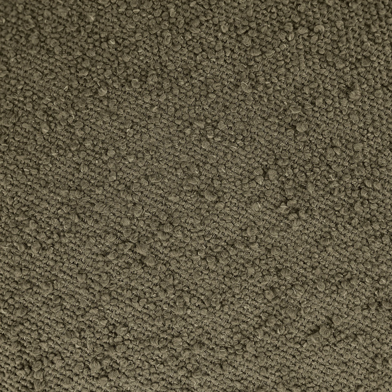 Apollo Boucle Fabric Bench, 18" H x 74.50" W x 38.50" D, Olive Boucle Fabric