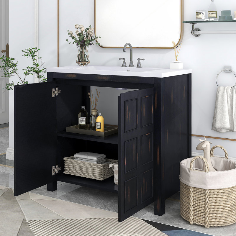 Armoire de salle de bain 36 "Retro Espresso