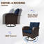 Ensemble de 3 chaises pivotantes avec table d'appoint-1993299040