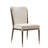 Blondell Modern Glam Iron Upholstered Armless Dining Chair with Toothpick Back-587254700
