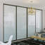Armoire 4 panneaux coulissants en verre fumé-84510461-84510458