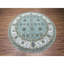 Tapis oriental bleu rond 8 pi x 8 pi Agra, Shah Abbas
