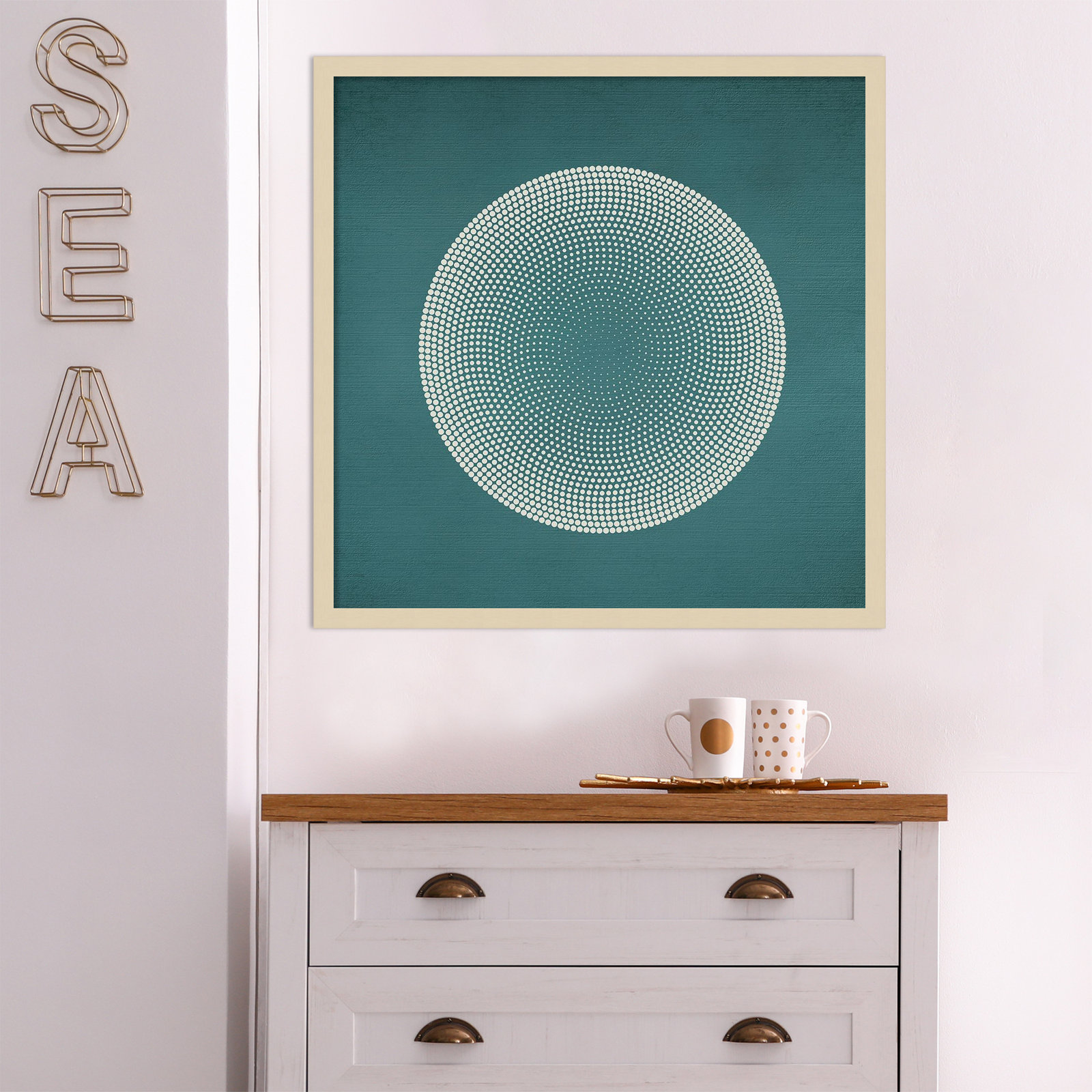 Circles by Incado, Brown, 25" H x 25" W x 1" D