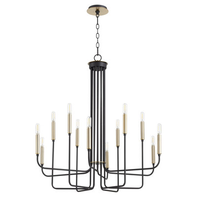 Lustre classique à 12 lumières de style bougie Maddeu